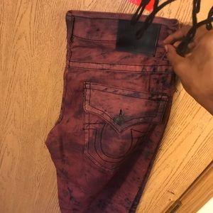 2018 true religion Jeans leather pad